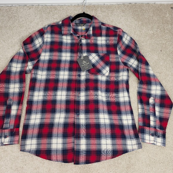 Alpine Design Other - Alpine Design Mens‎ Red plaid Long Sleeve Flannel Button Up Sz Small New